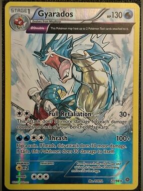 Pokémon Card - Gyarados Stage 1 2015 Card 21/98